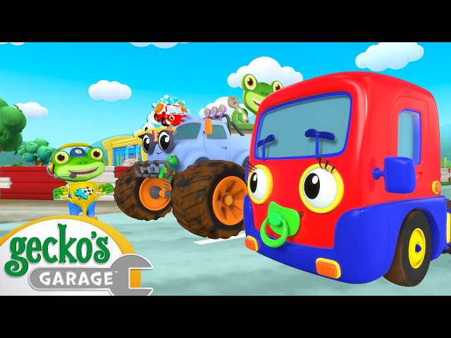 Baby Race Pit Stop | Gecko's Garage | Cartoons For Kids | Toddler Fun Learning