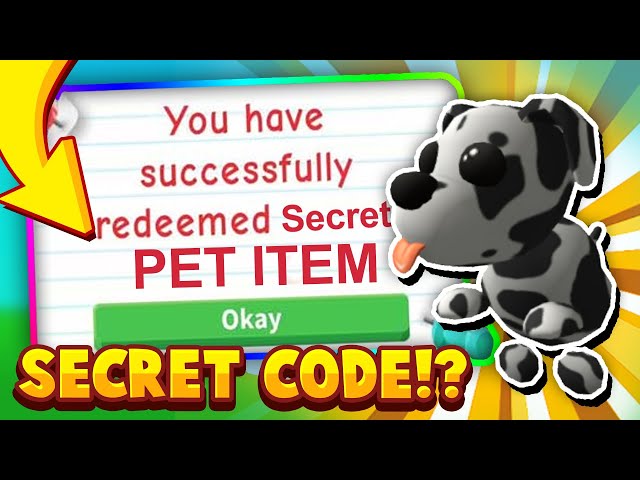 SECRET ADOPT ME CODE! How To Get FREE Pet Item In Roblox (Working 2020) + Adopt Me Free Fly Potions