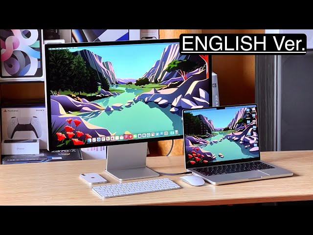 Apple Studio Display Unboxing & Review & Work with Windows PC (English ver)