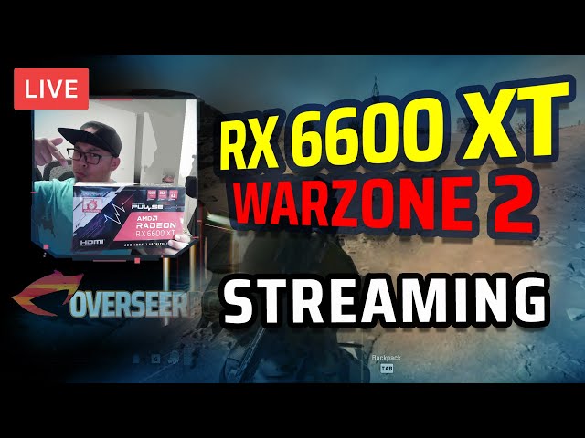 🔴 STREAMING with RX 6600 XT - Warzone 2 (Single PC Setup)