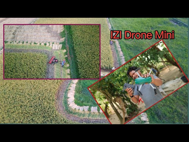 IZI Drone MINI nano X Fly more Combo Video quality | Rice 🌾 harvest #izidrone