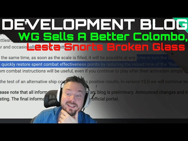 Development Blog - WG Sells A Better Colombo, Lesta Snorts Broken Glass