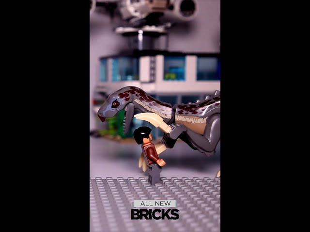 Lego Jurassic World Therizinosaurus Attack #shorts