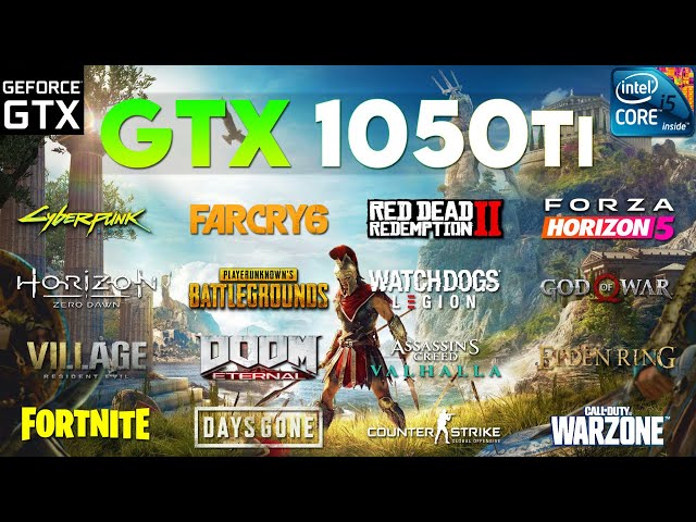GTX 1050 Ti Test In 25 Games In 2022 | i5 4590 + GTX 1050 Ti 4GB