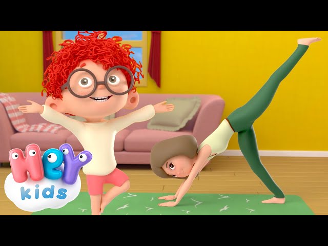 Yoga time! 🧘‍♀️ | Yoga Class for Baby & Kids | HeyKids Nursery Rhymes