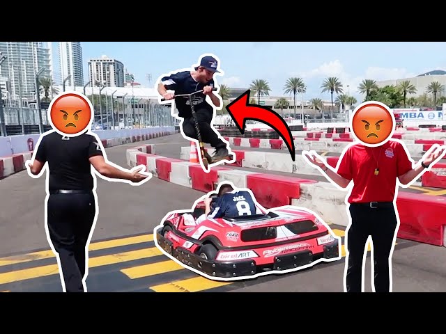 WE STOLE A GO KART FOR THIS... (CAUGHT)