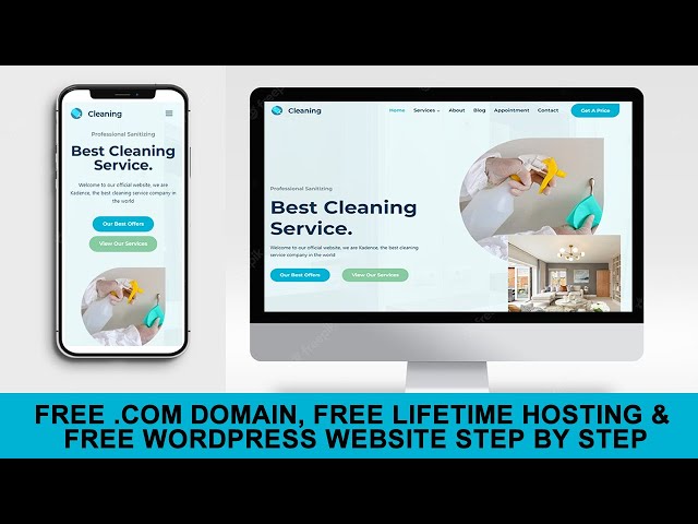 How to Make a Free Website 2022 -  Get Free Domain, Free Hosting and WordPress Website Step By Step