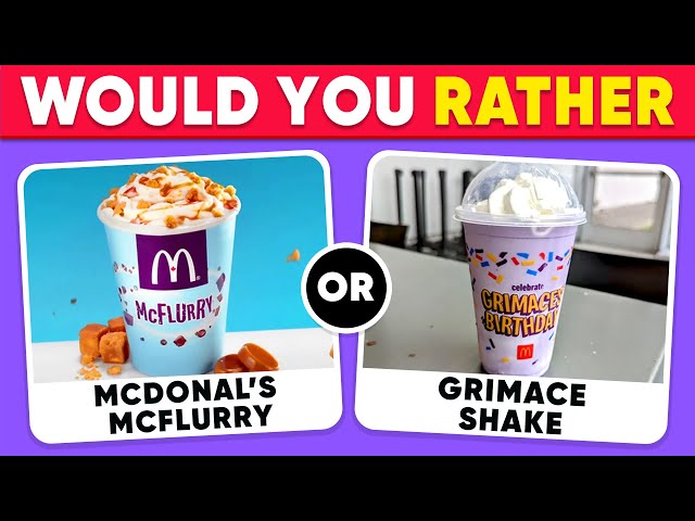 Would You Rather...? Sweets Edition 🍫🍨 | Junk Food Edition