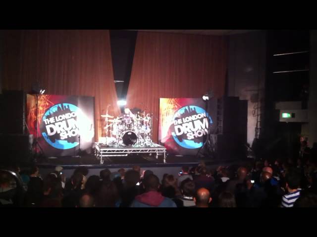 Aaron Spears at London Drum Show 5
