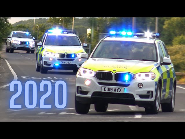 UK POLICE IN ACTION!! - BEST OF 2020 - Police Cars Responding, Unmarked Cars & ARMED Convoys!