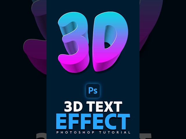 Make 3D Text in Adobe Photoshop