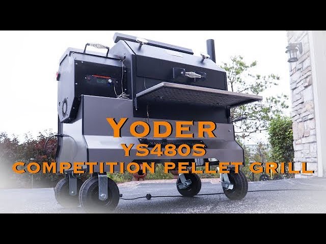 Yoder YS640S COMPETITION PELLET GRILL WITH STAINLESS STEEL SHELVES