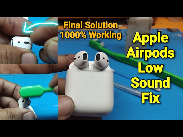 Apple Airpods Very Low Sound Fix | By Cleaning Earbuds Holes