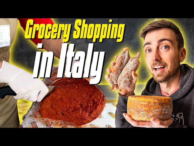 Grocery Shopping in ITALY for the First Time