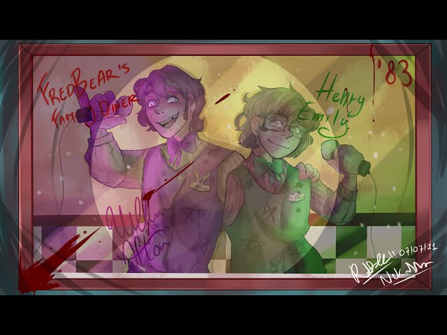 Fnaf speedpaint - William Afton and Henry Emily's picture at Fredbear's [#37]
