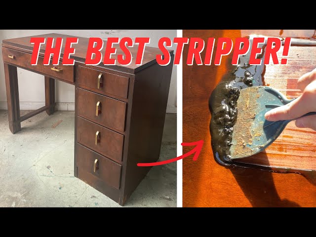 Antique Art Deco Desk Makeover | Stripwell’s QCS Stripper