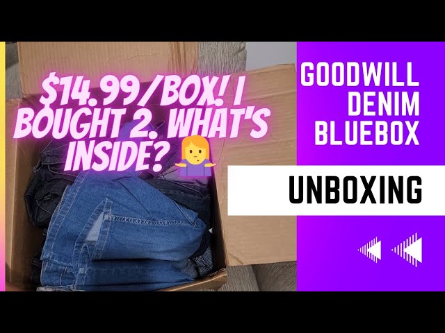 Goodwill Denim Blueboxes are on sale for $14.99/box plus ship. I bought 2. What brands are inside?