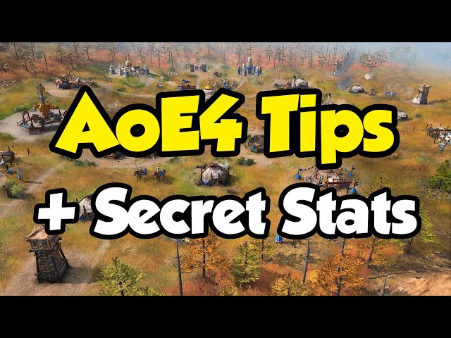AoE4 -  Beginner tips and secret stats