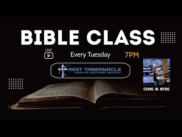 Tuesday Evening Bible Study - March 26th, 2024