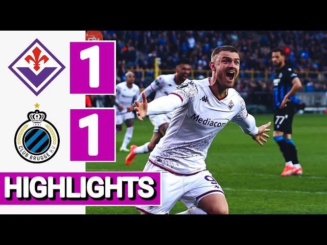 Fiorentina vs Club Brugge 1-1 Highlights Conference League 2024