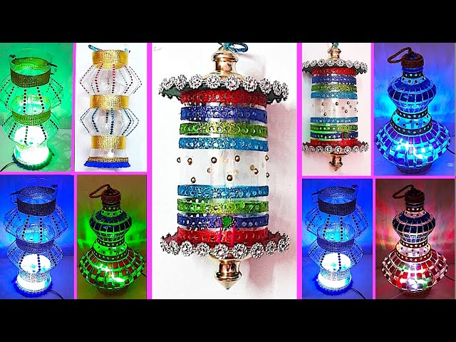 3 types of Lantern/Tealight Holder made with Plastic bottle step by step  |DIY room decoration idea