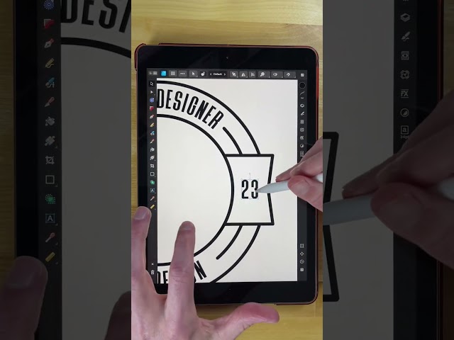 Designing a logo with Affinity Designer iPad app #affinitydesigner