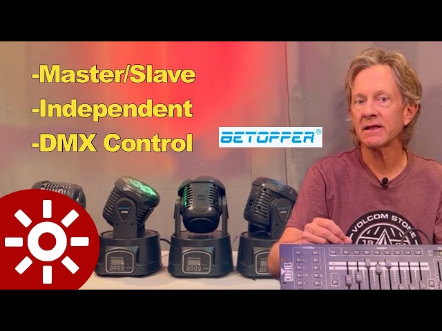 3 Ways to Control 4 Mini Moving Heads: Program Betopper Lights Easily!
