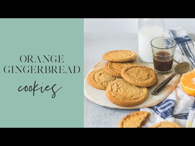 Christmas Cookie Series - Orange Gingerbread Cookies - The Cupcake Confession