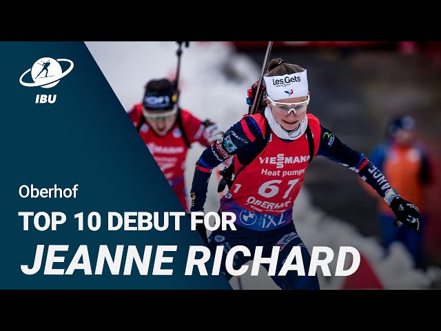 World Cup 23/24 Oberhof: Jeanne Richard top 10 on WC Debut