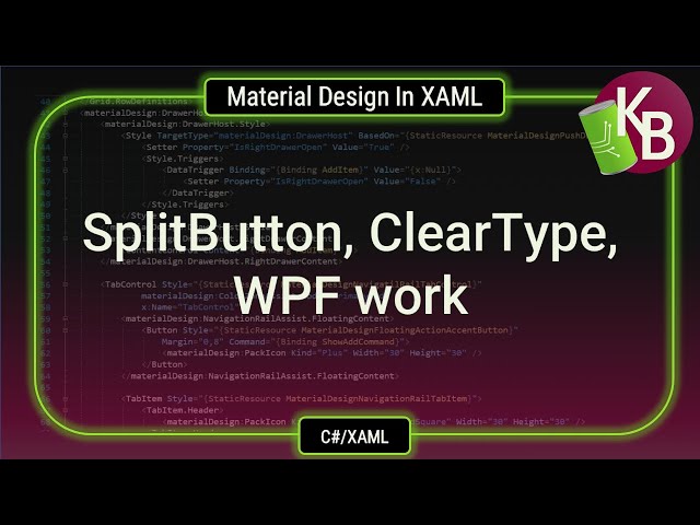 C#/WPF - Material Design in XAML work