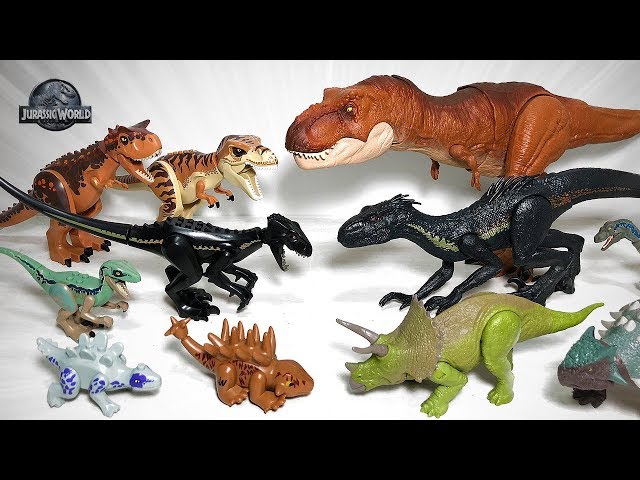 20 Lego Dinosaur & Figures Jurassic World Fallen Kingdom - Carnotaurus Indoraptor