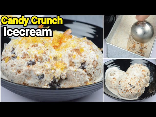 CANDY CRUNCH ICE-CREAM by (YES I CAN COOK)