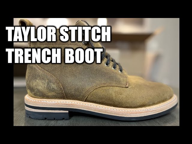 Taylor Stitch Trench Boot - Unboxing and Review | Golden Brown Waxed Suede | An underrated boot!
