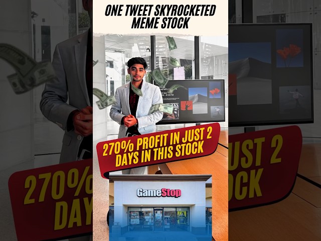 Meme Stock Soars 270% | Roaring Kitty’s Tweet Skyrocketed Gamestop | #sharemarket
