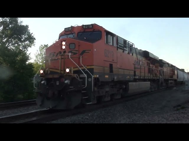 BNSF #6219 Leads WB 2x3 ADM Grain Train. Olathe, KS 5/11/24