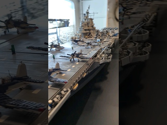 Giant LEGO USS Intrepid Aircraft Carrier – 250,000 Pieces at Intrepid Museum NYC #lego