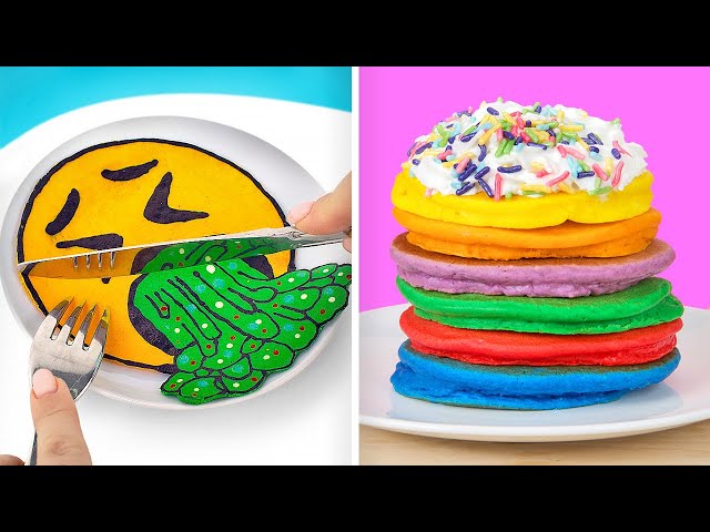 Fun Pancake Recipes || Make Your Favorite Breakfast Colorful!
