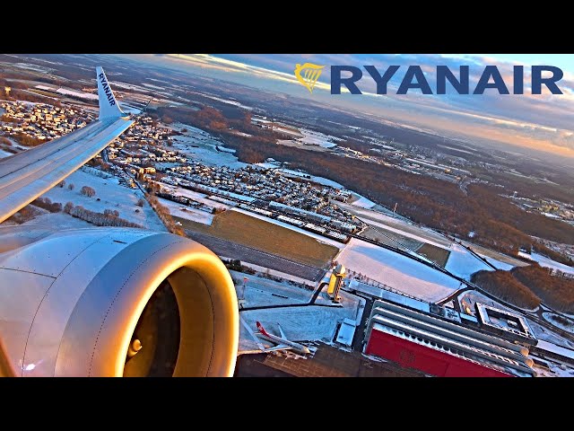 RYANAIR Boeing 737 MAX 8-200 - Luxembourg to London Stansted