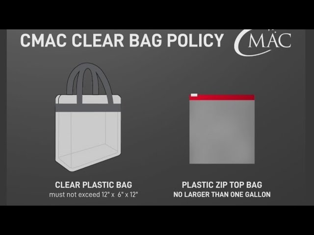 CMAC's new clear bag policy starts this weekend