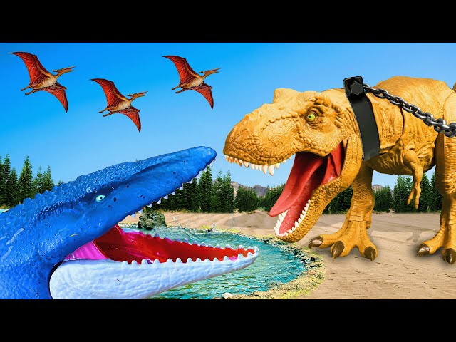 Heart-Pounding Duel: Mosasaurus vs T-Rex 🦖 | FIRE FIGHT 🔥| Jurassic Park Fan-Made Film