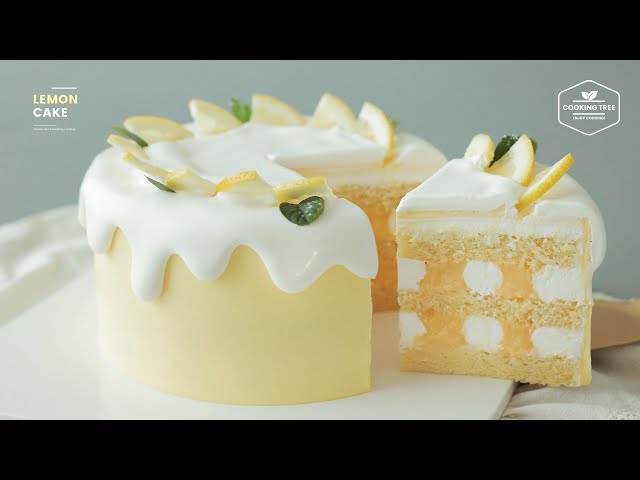 🍋레몬 생크림 케이크 만들기🍋 : Lemon Cake Recipe | Cooking tree