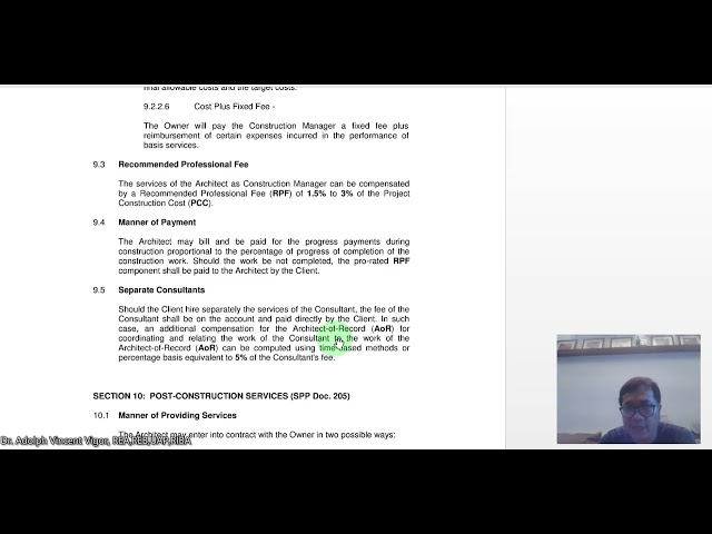 SPP Document 204B Construction Management and Post Construction Services Lecture
