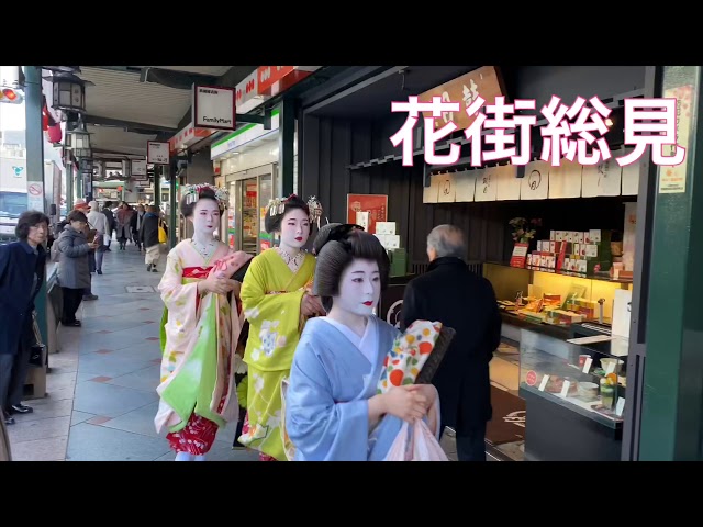 京都・南座で芸舞妓（Geiko and Maiko）が歌舞伎を観劇する（花街総見）2019