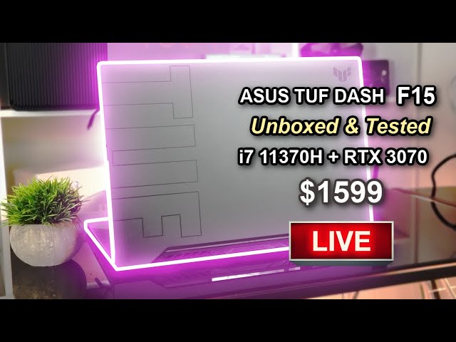 i7 11370h CPU a Bottleneck? ASUS TUF DASH F15 Tested LIVE!