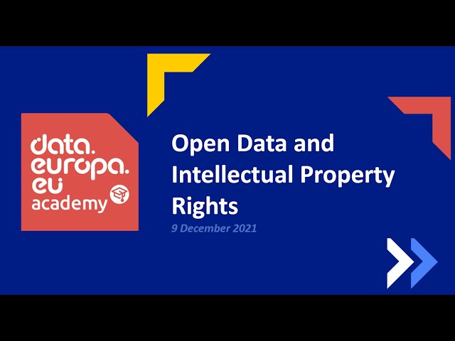 Open Data and Intellectual Property Rights