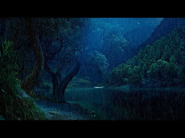 🎶 Harmony In Rain | A Soothing Evening At The Forest Lake | Raindrop Sonata | Melancholic Rainfall🌳