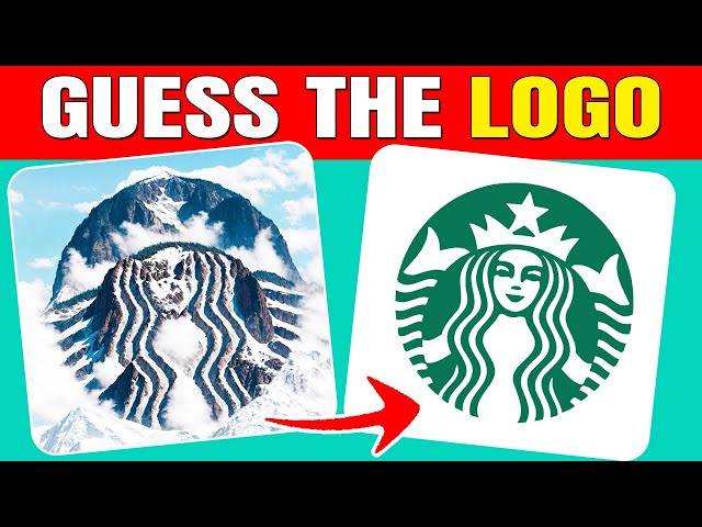 Guess the Hidden LOGO by ILLUSION ☕🍔🍕| Easy, Medium, Hard levels Logo Quiz| Squint Your Eyes