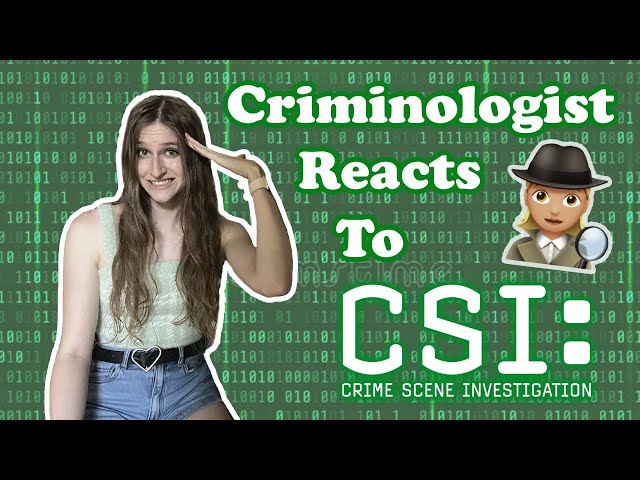 Criminologist Reacts to *CSI* (the year 2000 was a different era entirely)