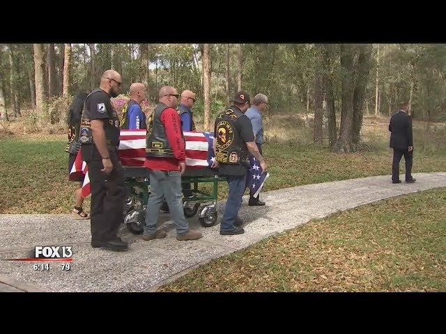 Vets helping vets: Unclaimed Marine gets rolling final tribute