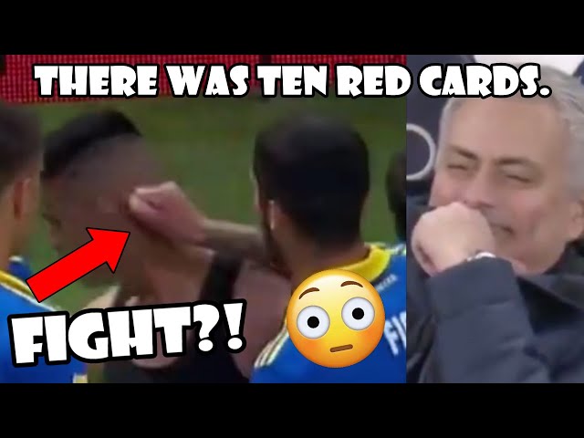 A Frame by Frame Analysis of How This Cup Final Got Abandoned.... (Boca vs Racing, Ten Red Cards)